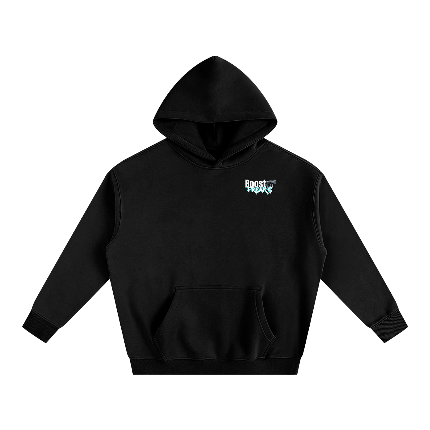 Boost Freaks | Oversize Fleeced Hoodie | Aqua