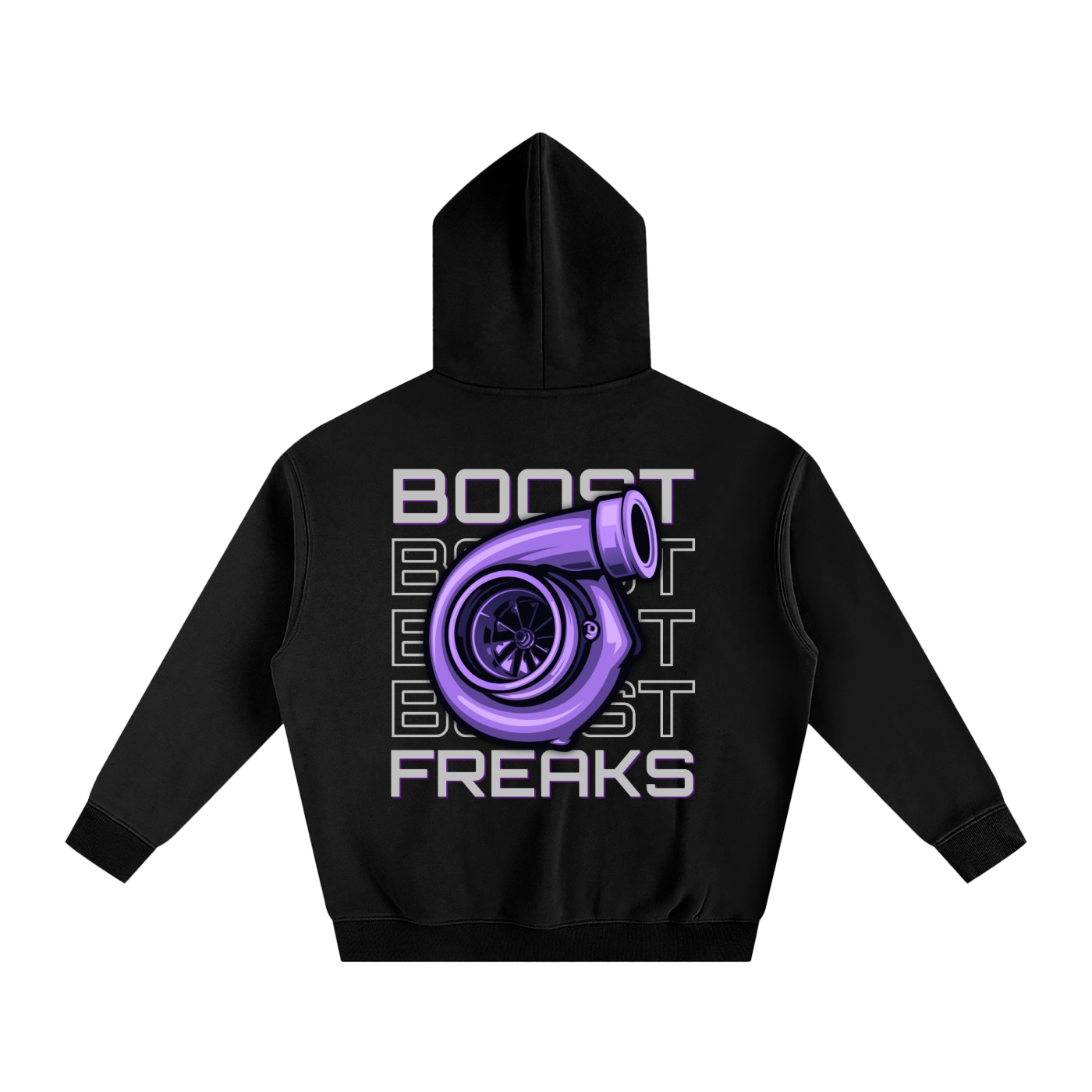 Boost Freaks | Oversized Fleeced Hoodie | Purple